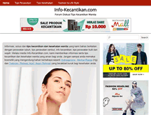 Tablet Screenshot of info-kecantikan.com